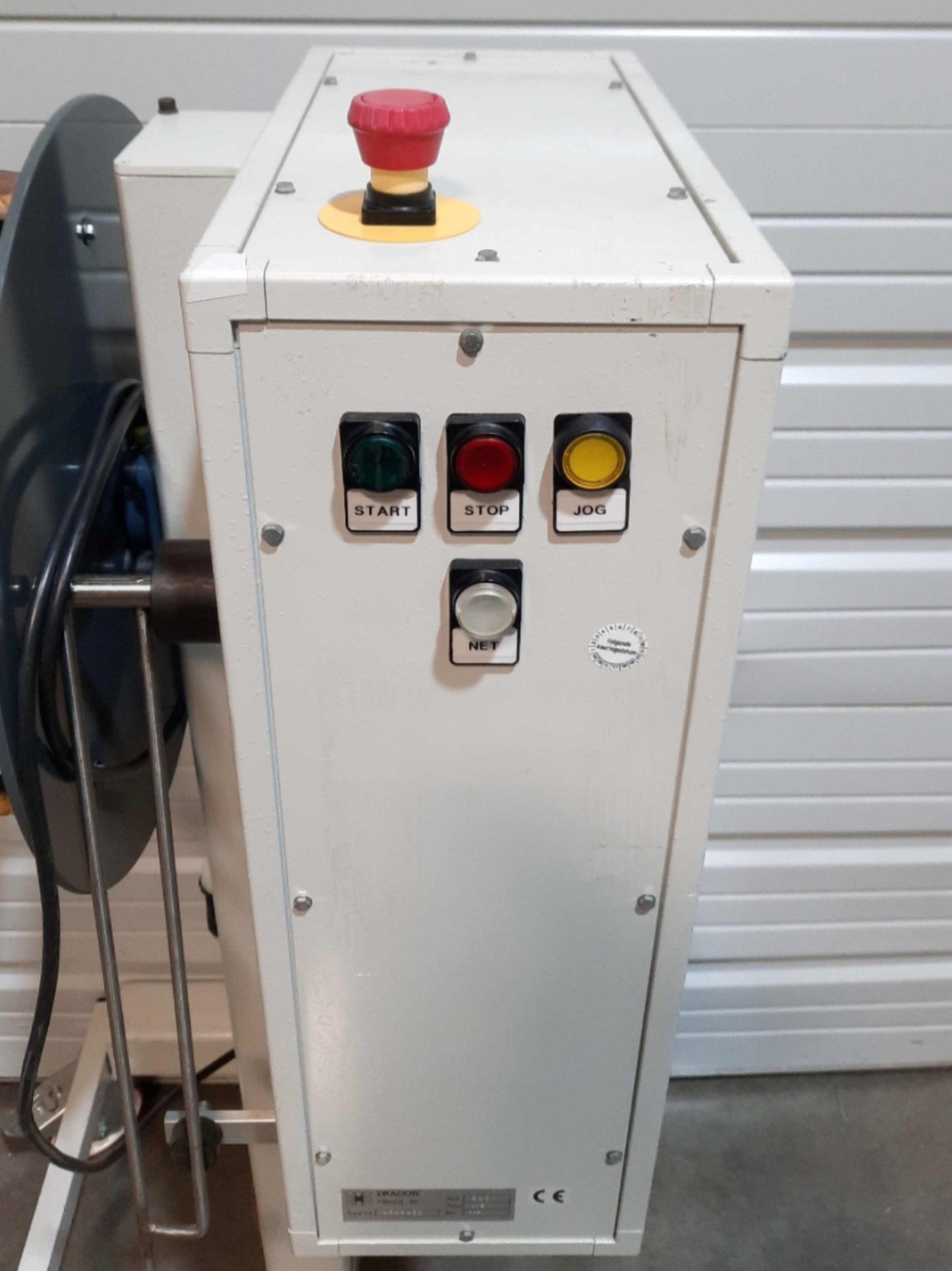 Used DRACON ARA-400 Winder With Dancer, CW, 16" Core 70" OD, 25RPM, 1PH 240VAC