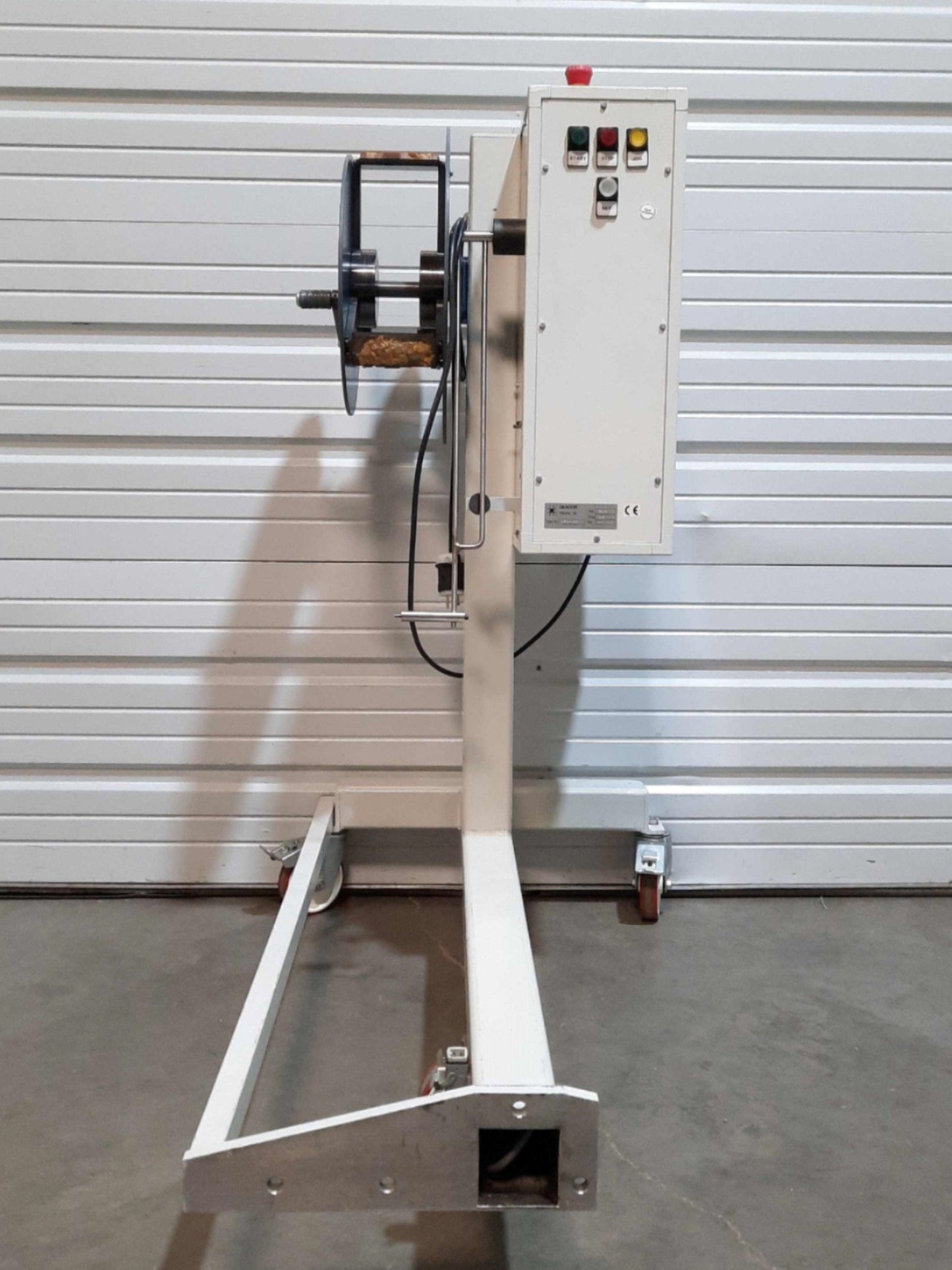 Used DRACON ARA-400 Winder With Dancer, CW, 16" Core 70" OD, 25RPM, 1PH 240VAC