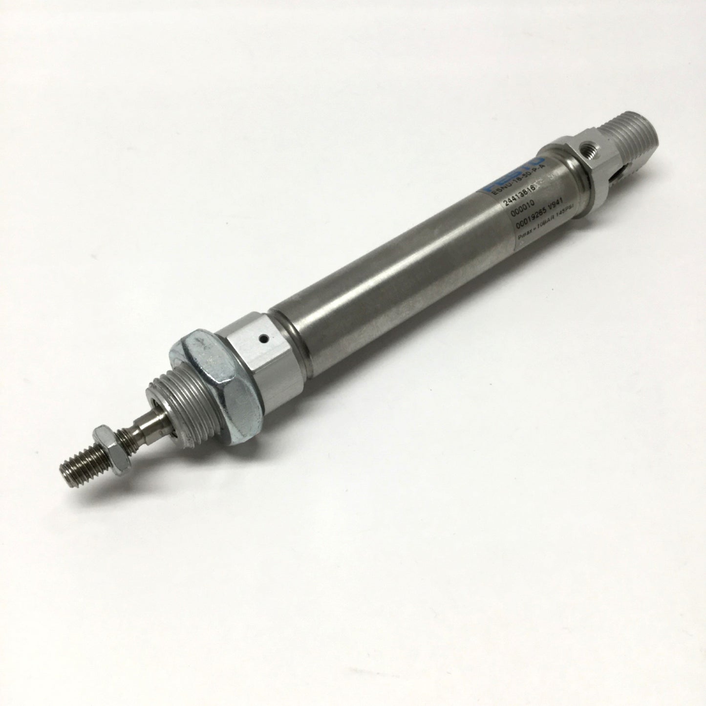 Used Festo ESNU-16-50-P-A Spring Return Pneumatic Cylinder, 16mm Bore, 50mm Stroke