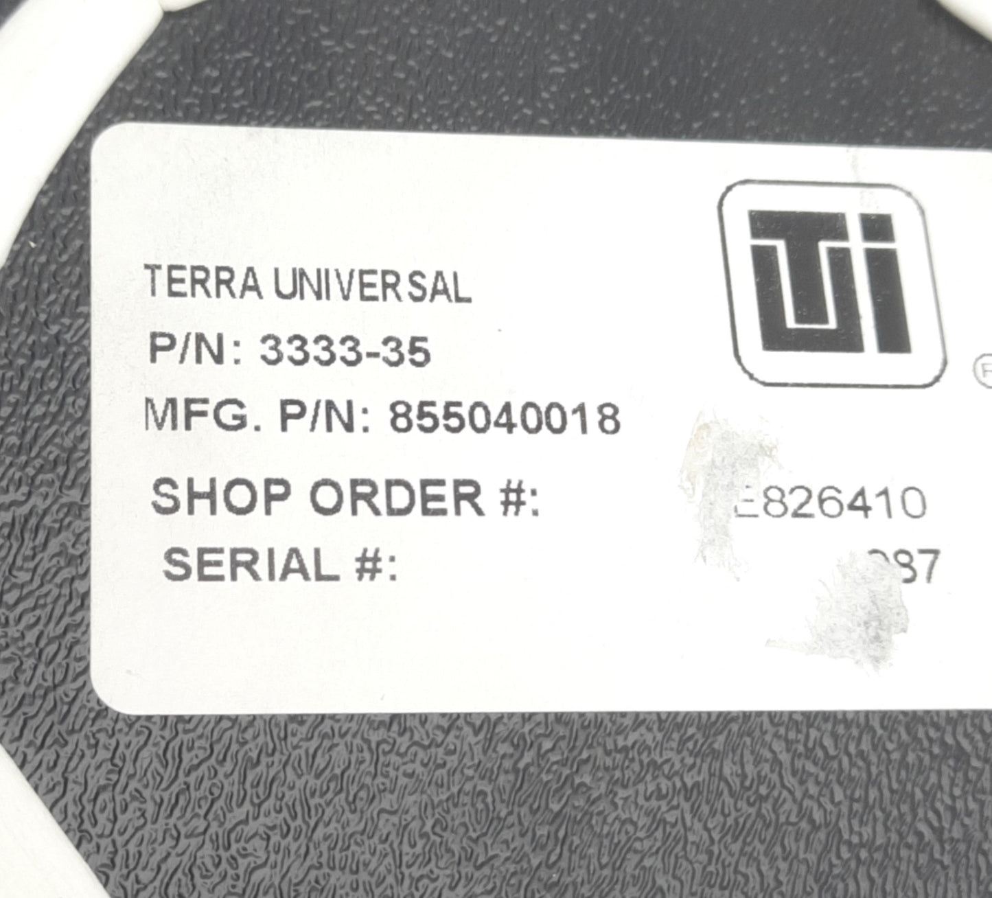Used Terra Universal 3333-35 ULPA Filter, 99.999% @ 0.12µm, For Hand/Glove Dryer