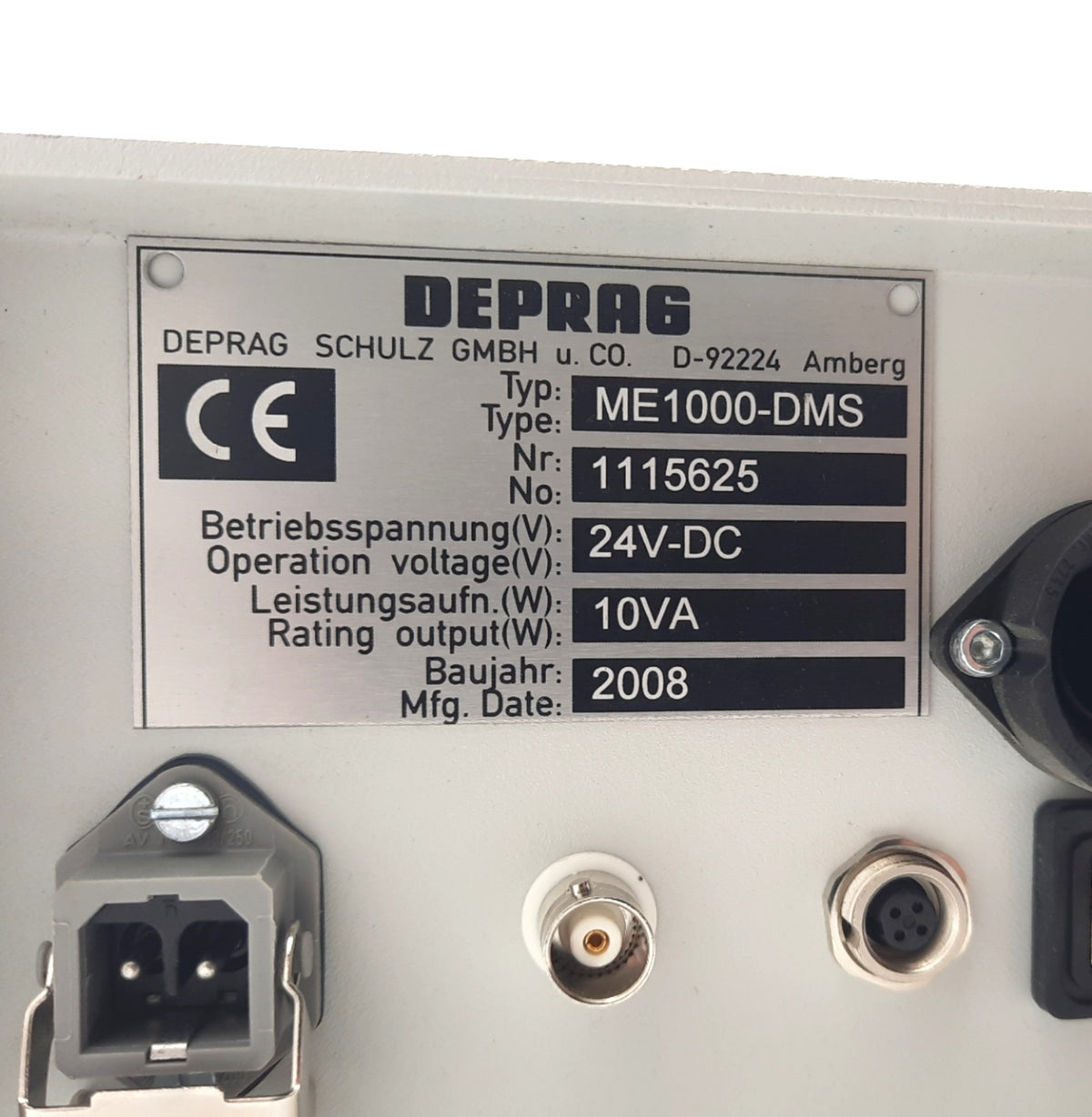 Dms Controller Deprag ME1000-DMS Torque Measuring Electronic Control Box, 24VDC 10VA ...