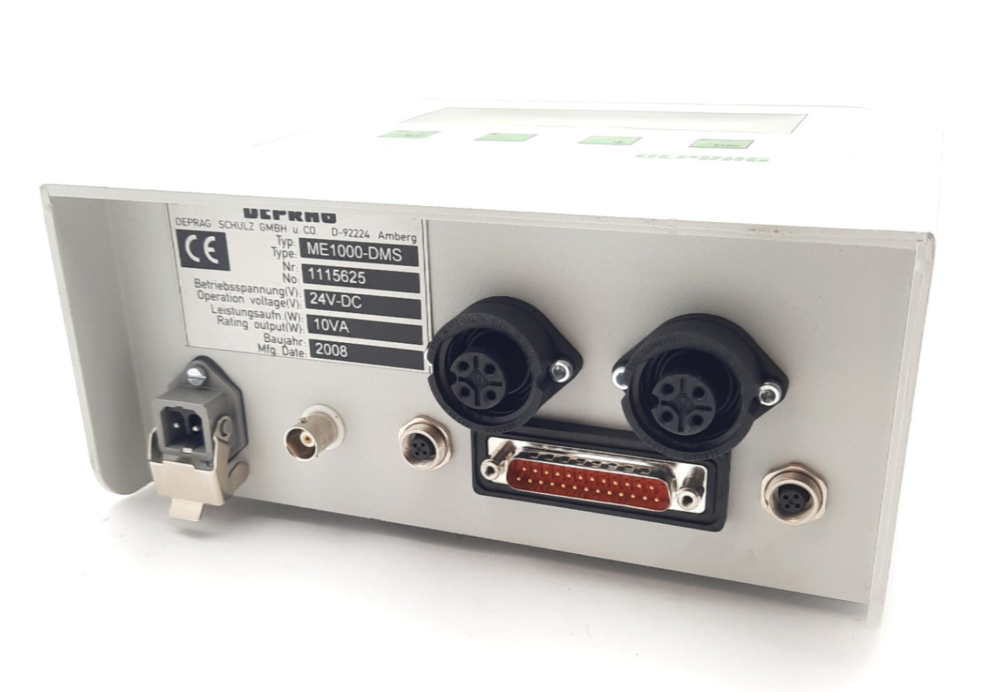 Used Deprag ME1000-DMS Torque Measuring Electronic Control Box, 24VDC 10VA 0.1-400Nm