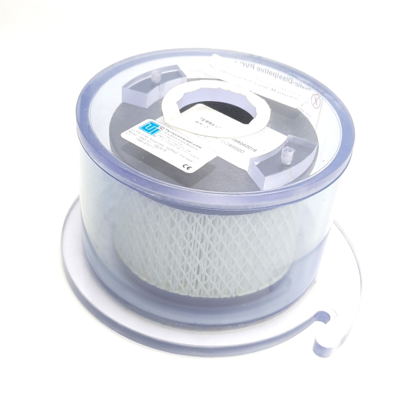Used Terra Universal 3333-35 1685-81 ULPA Filter w/ Housing, 99.999% @ 0.12µm