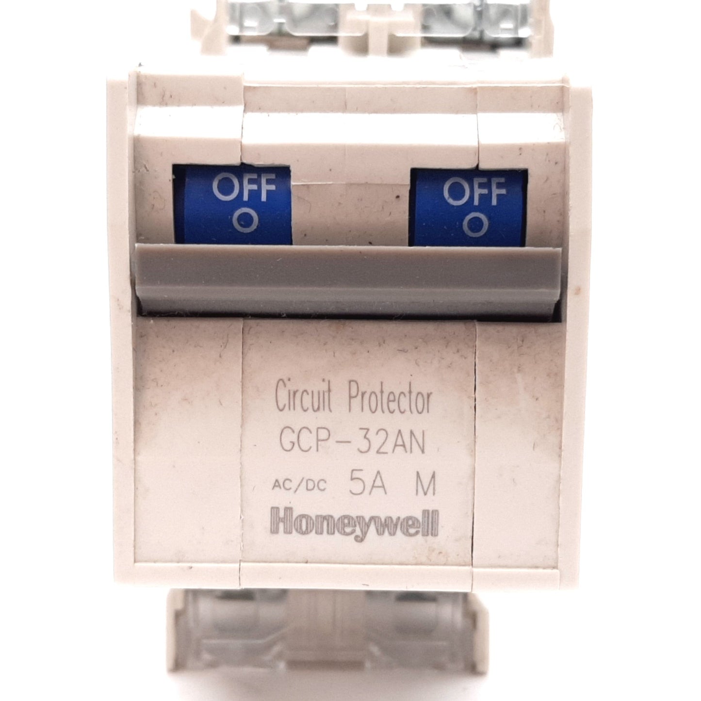 Used Honeywell GCP-32ANM5A Circuit Protector, 2-Pole, M-Curve, 5A 250VAC 120VDC