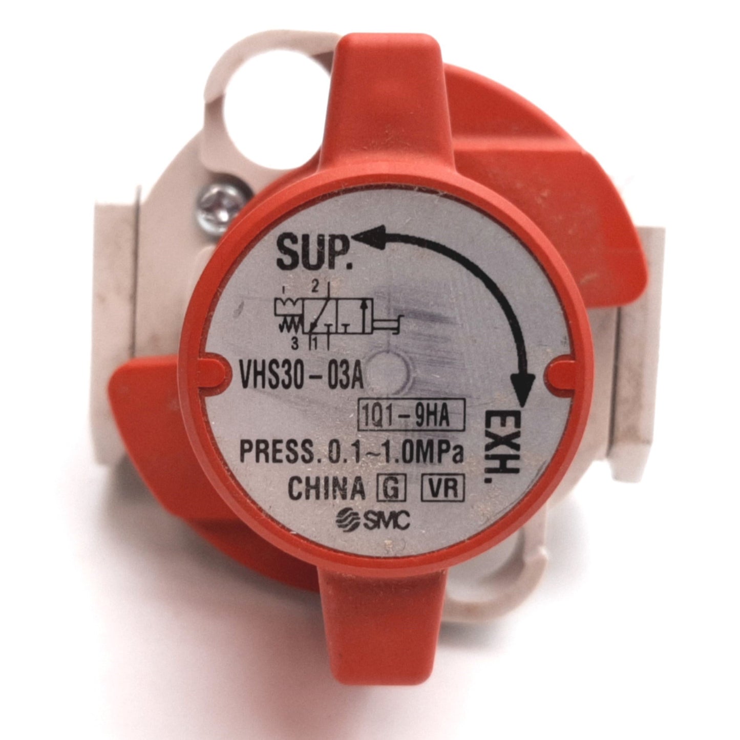 Used SMC VHS30-03A Lock-Out Valve, 3-Port, Pressure: 0.1-1.0MPa, Ports: Rc3/8