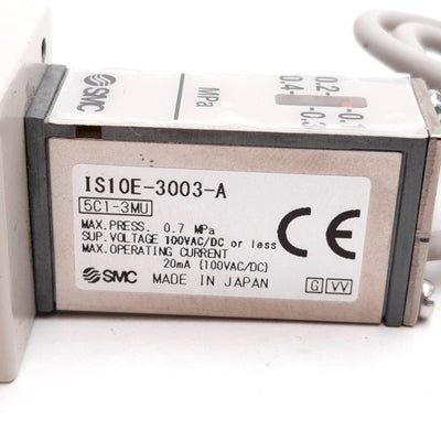 New Other SMC IS10E-3003-A Pressure Switch, Range: 0.1-0.4MPa, 100VAC/DC, Rc3/8"