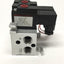 Used Bank of 2 Humphrey S410-39 Stacking Solenoid Valves 2-Pos, 4-Way, 24VDC Coil