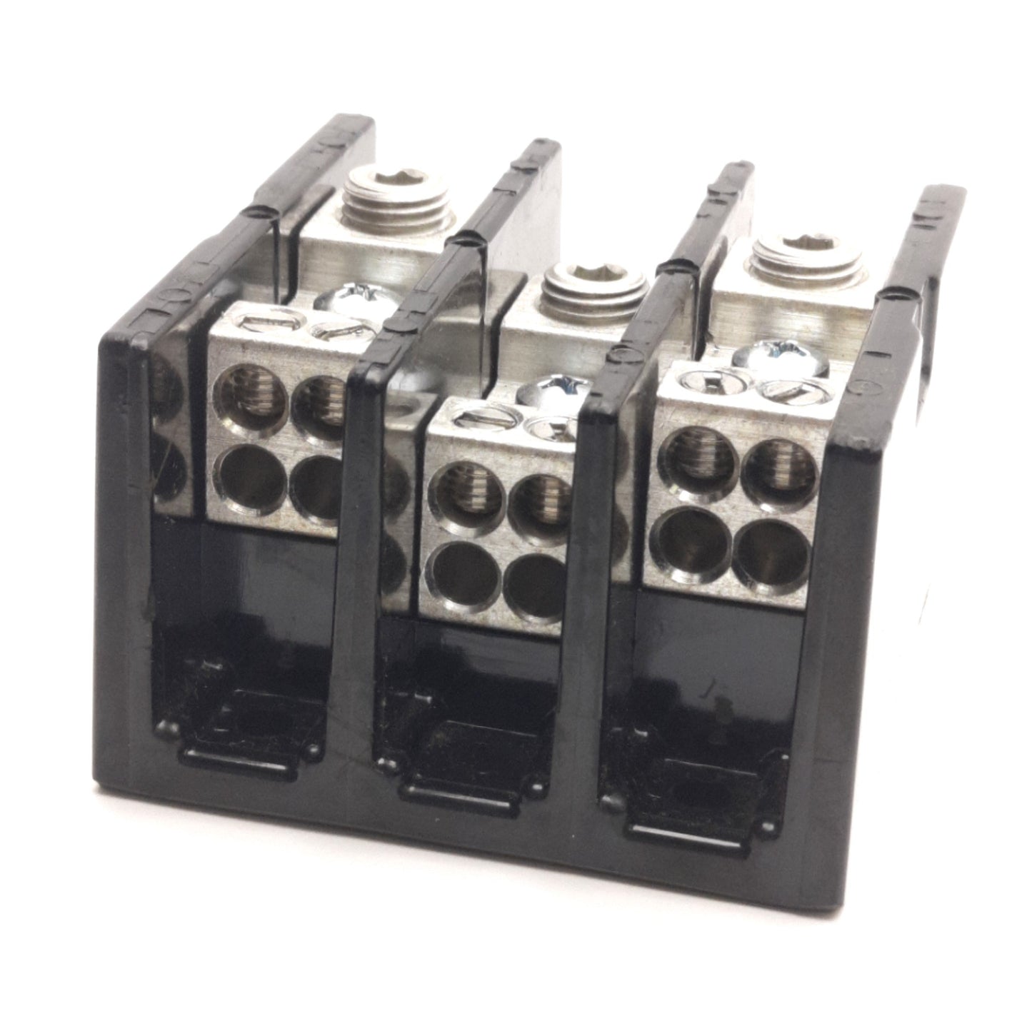 Used Marathon 1423570 Power Distribution Block 175A 600V, 3-Poles, 1x4 Lugs