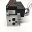 Used Bank of 6 Humphrey S410-39 Stacking Solenoid Valves 2-Pos, 4-Way, 24VDC Coil