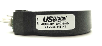 Used US Digital E3-2048-315-HT Incremental Rotary Encoder, 2048CPR, 8mm Bore, 5VDC