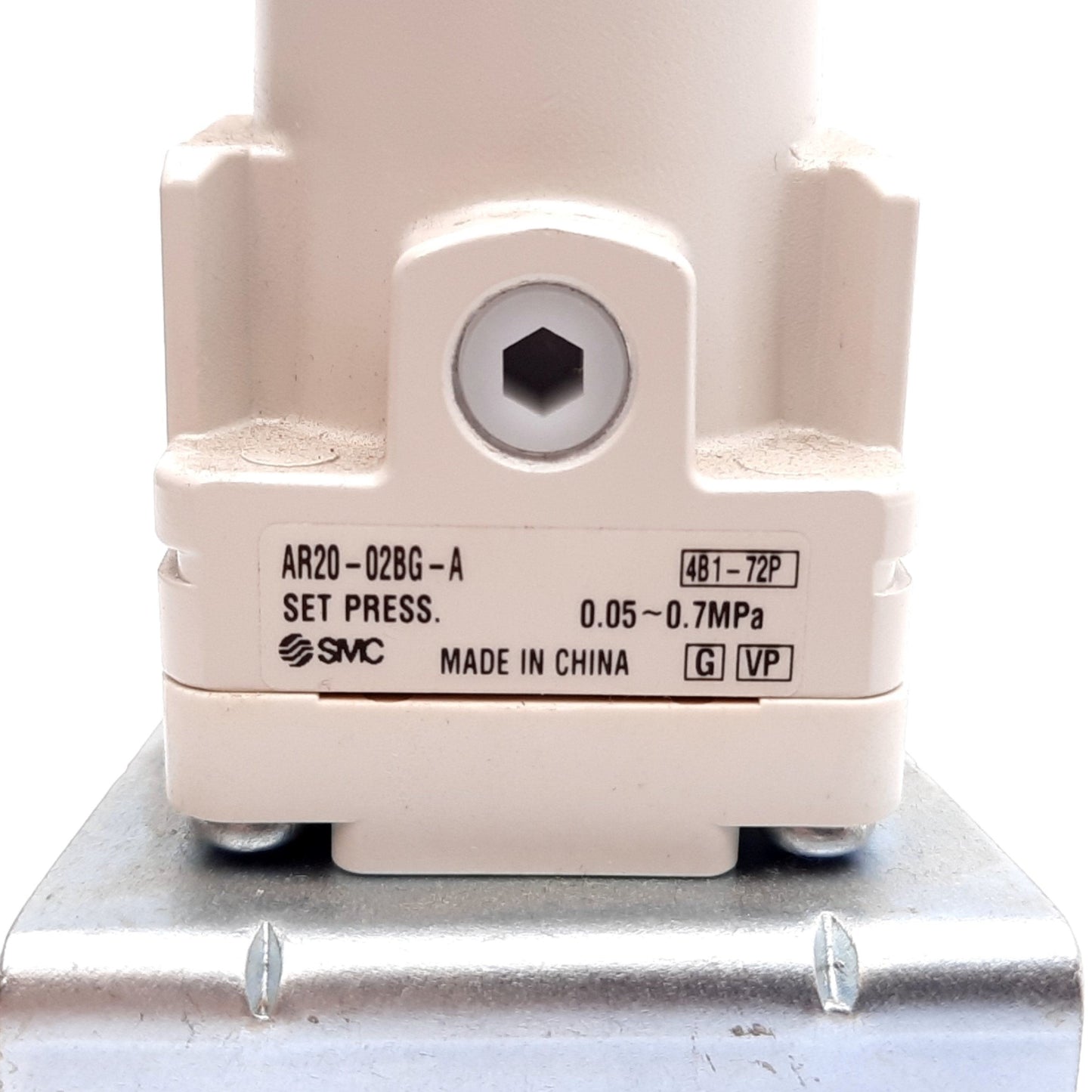 Used SMC AR20-02BG-A Pneumatic Regulator, Supply: 1.0MPa, Set: 0.05-0.7MPa, Rc1/4
