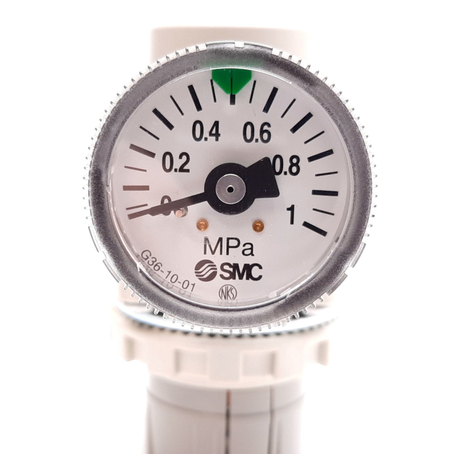 Used SMC AR20-02BG-A Pneumatic Regulator, Supply: 1.0MPa, Set: 0.05-0.7MPa, Rc1/4