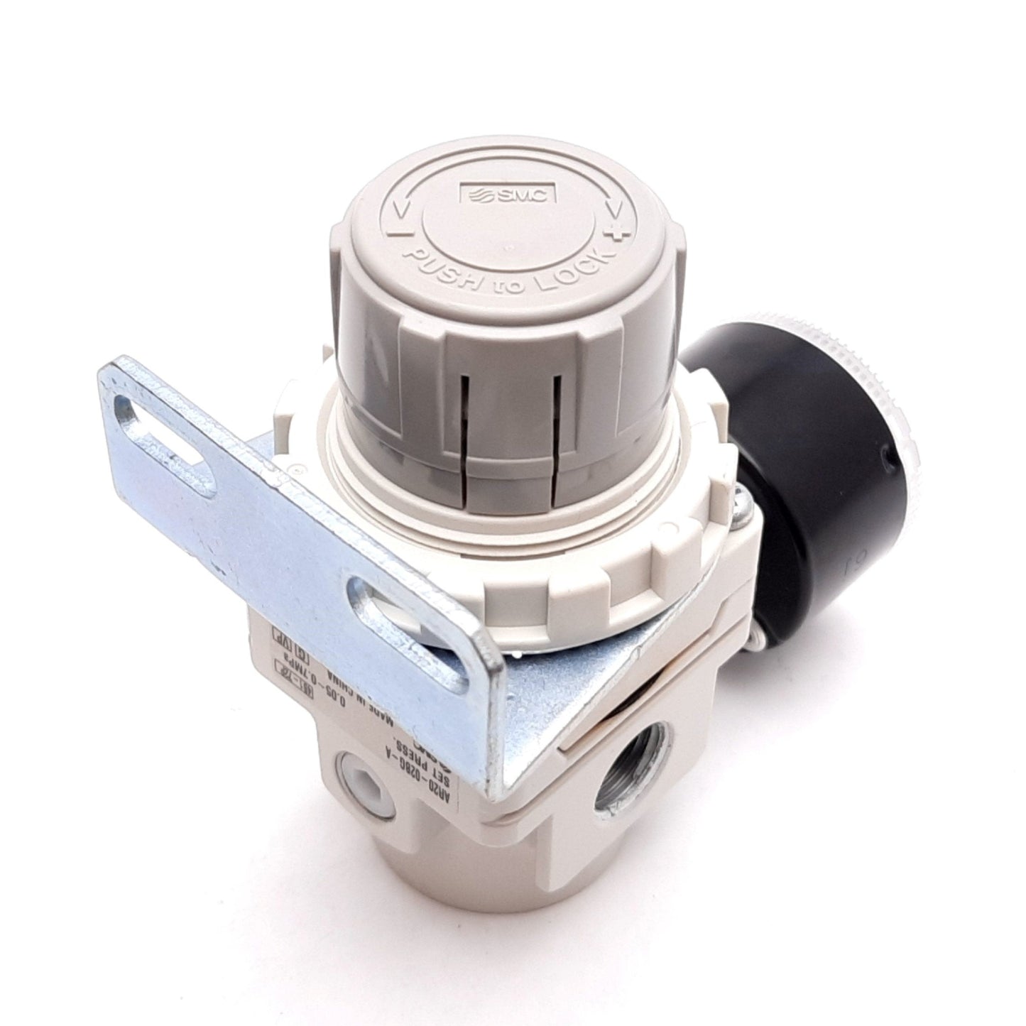 Used SMC AR20-02BG-A Pneumatic Regulator, Supply: 1.0MPa, Set: 0.05-0.7MPa, Rc1/4