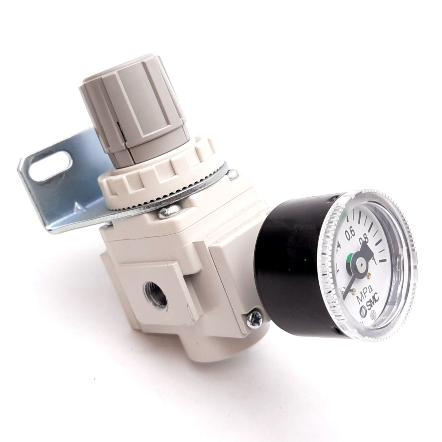Used SMC AR20K-01BG-B Pneumatic Regulator, Supply: 1.0MPa, Set: 0.05-0.85MPa, Rc1/8