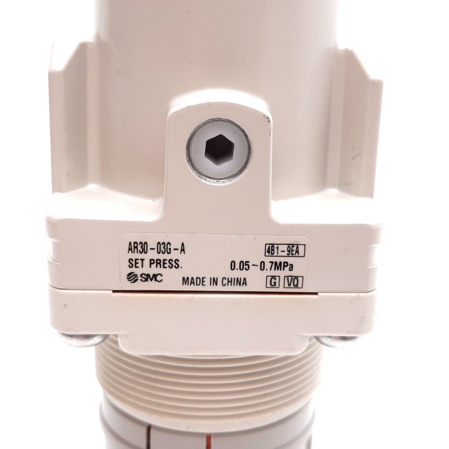 Used SMC AR30-03G-A Pneumatic Cylinder, Supply: 1.0MPa, Set: 0.05-0.7MPa, Rc3/8