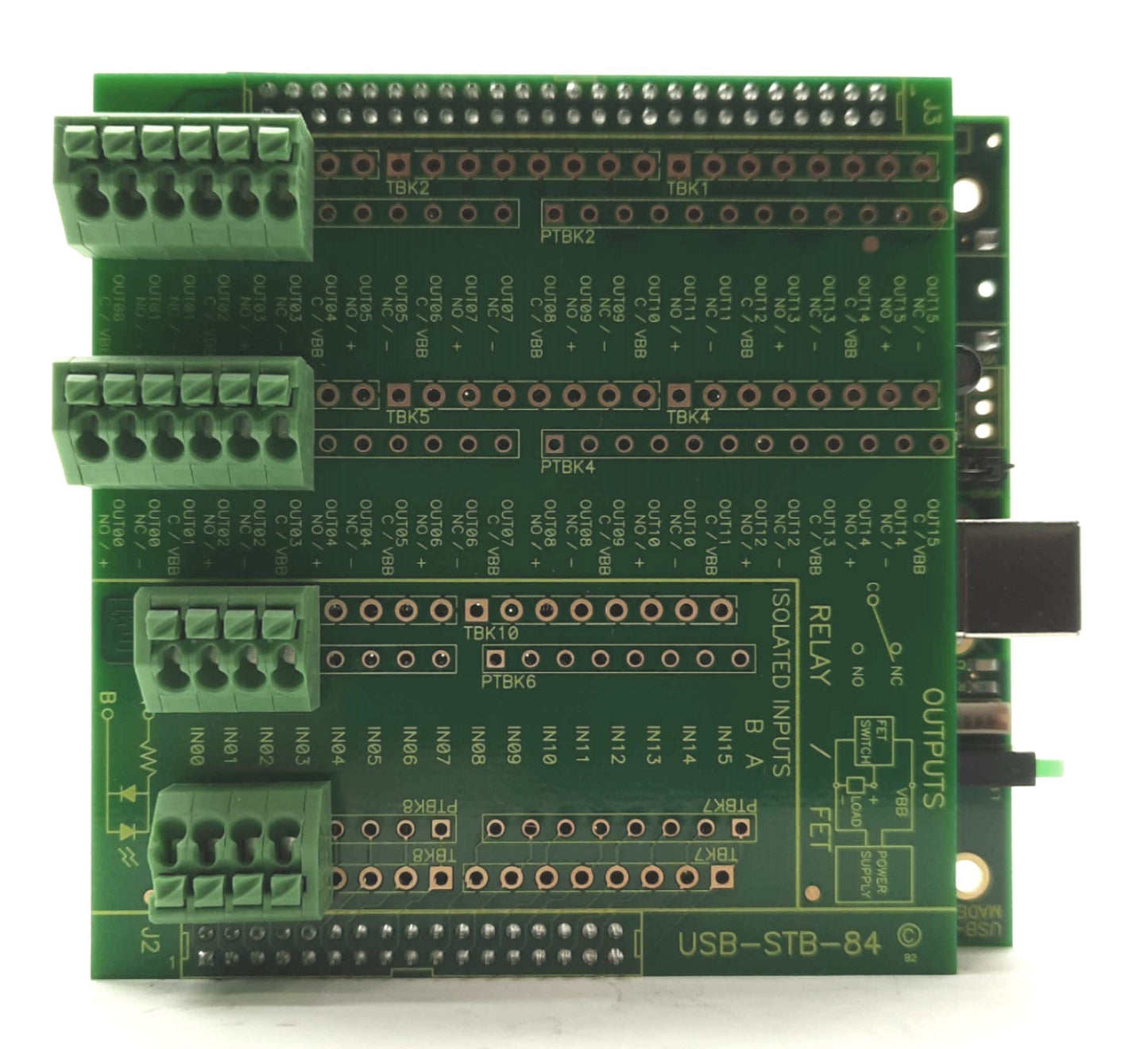 New – Open box ACCESS I/O USB-IDIO-4 OEM USB I/O Module 4x Isolated In 4x Isolated Out, PC/104