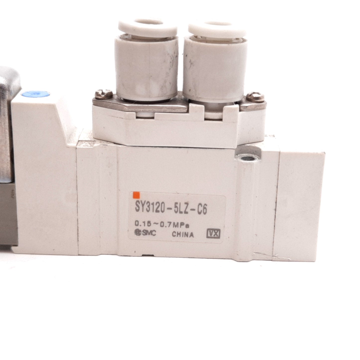 Used SMC SY3120-5LZ-C6 Solenoid Valve, 2-Position 5-Port, 24VDC, 0.15-0.7MPa