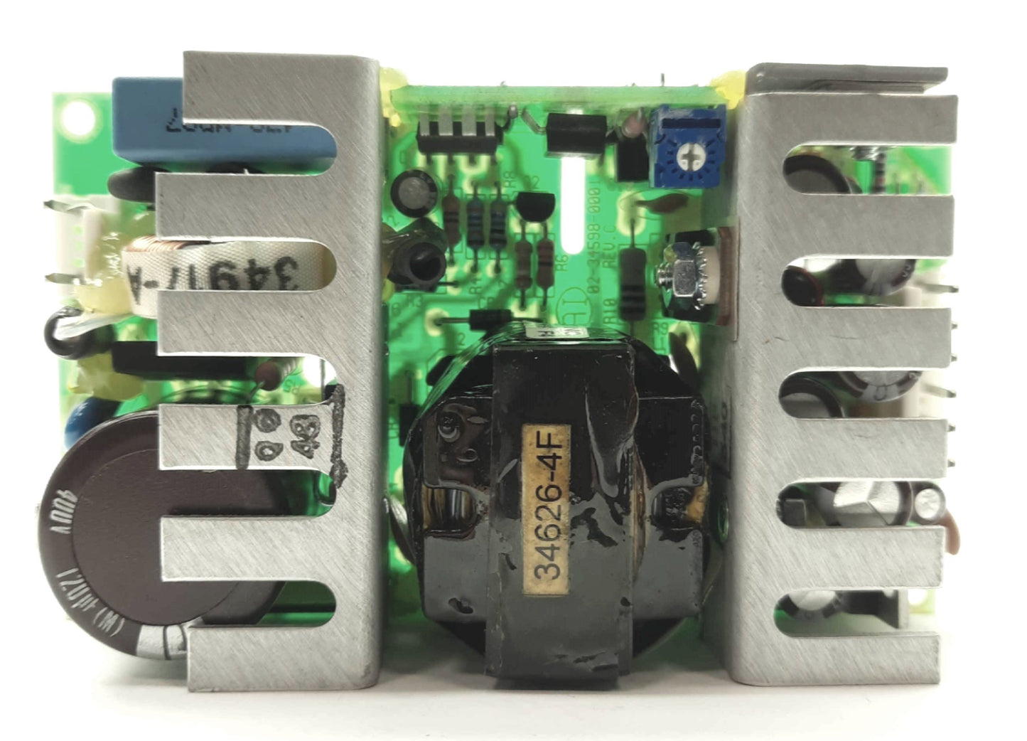 Used CONDOR GLM50D Power Supply, 50W 5VDC 4A 24VDC 1.5A -12VDC .2A Out, 100-240VAC In