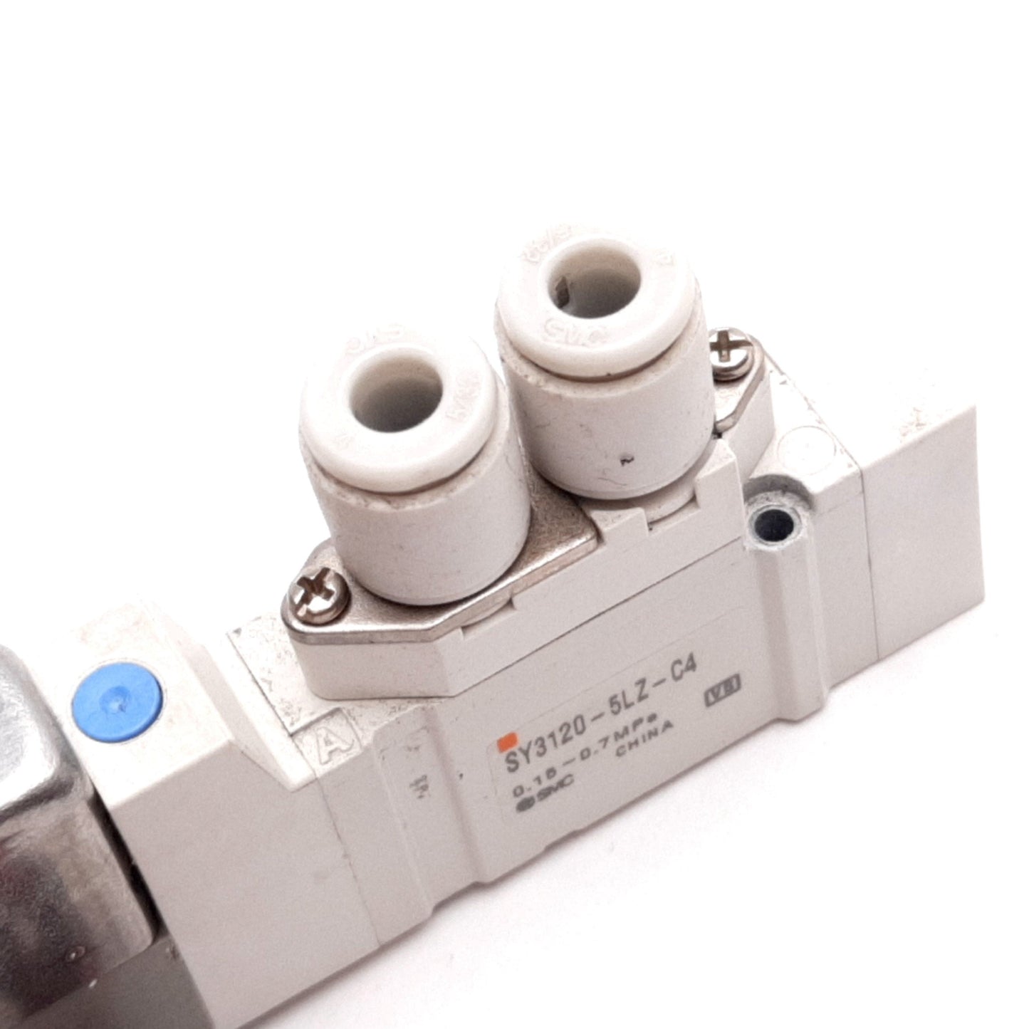 Used SMC SY3120-5LZ-C4 Solenoid Valve, 2-Position 5-Port, 24VDC, 0.15-0.7MPa