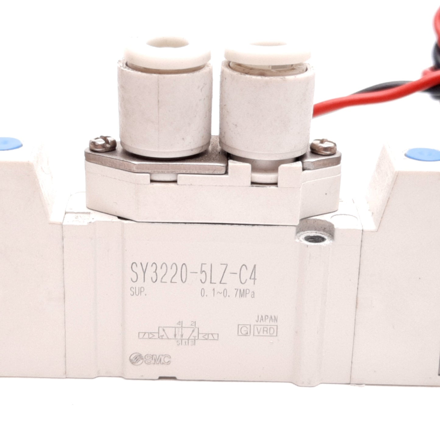 Used SMC SY3220-5LZ-C4 Solenoid Valve, 2-Position 5-Port, 24VDC, 0.1-0.7MPa