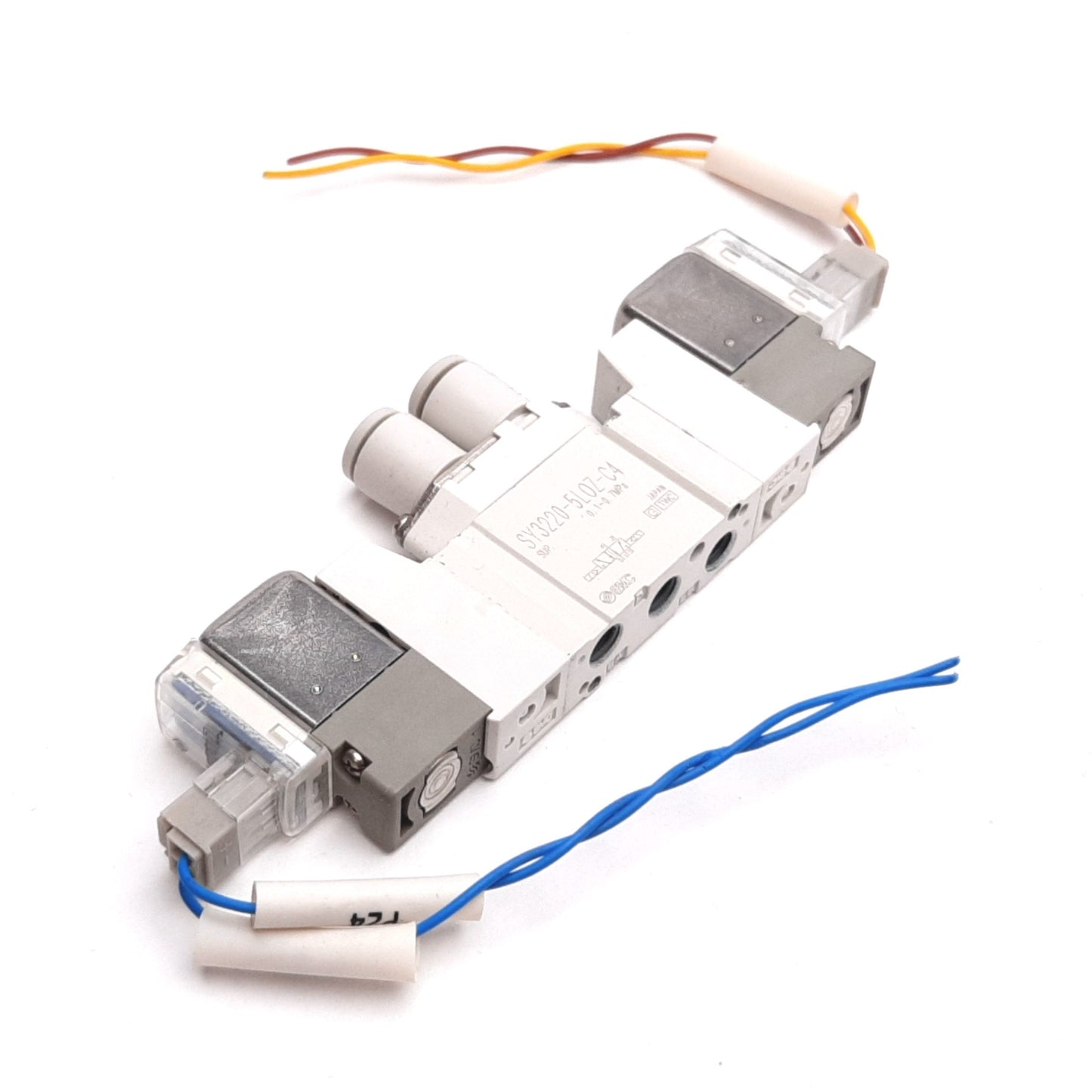 Used SMC SY3220-5LOZ-C4 Solenoid Valve, 2-Position 5-Port, 24VDC, 0.1-0.7MPa