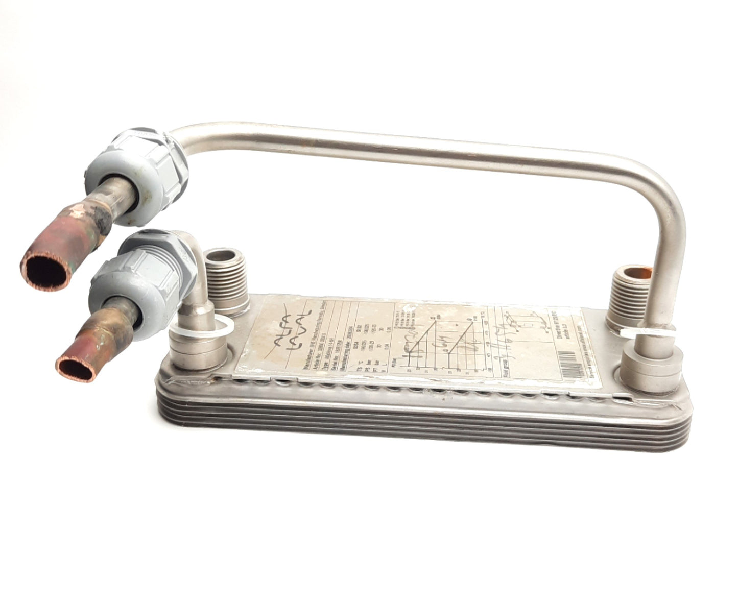 Used Alfa Laval AlfaNova 14-6H Heat Exchanger -196 to 225° C, 20 Bar, 3/4" BSPP