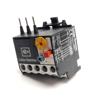Used Cutler-Hammer C312AN3F Thermal Overload Relay 1A to 1.6A Range, NO+NC