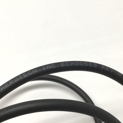 Used Aerotech NDrive Brushless Motor Stage 4-pin Power Cable Extension M-F 4ft