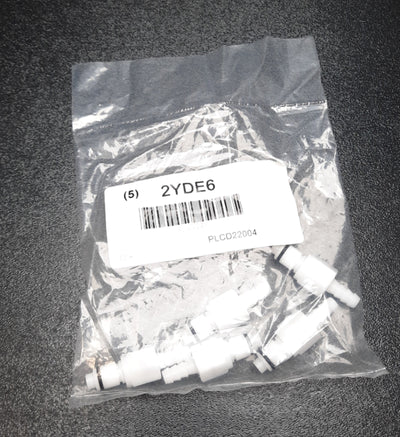 New Lot of 5 Colder PLCD22004 Inline Insert Quick Disconnect Hose Barb 120PSI 1/4"