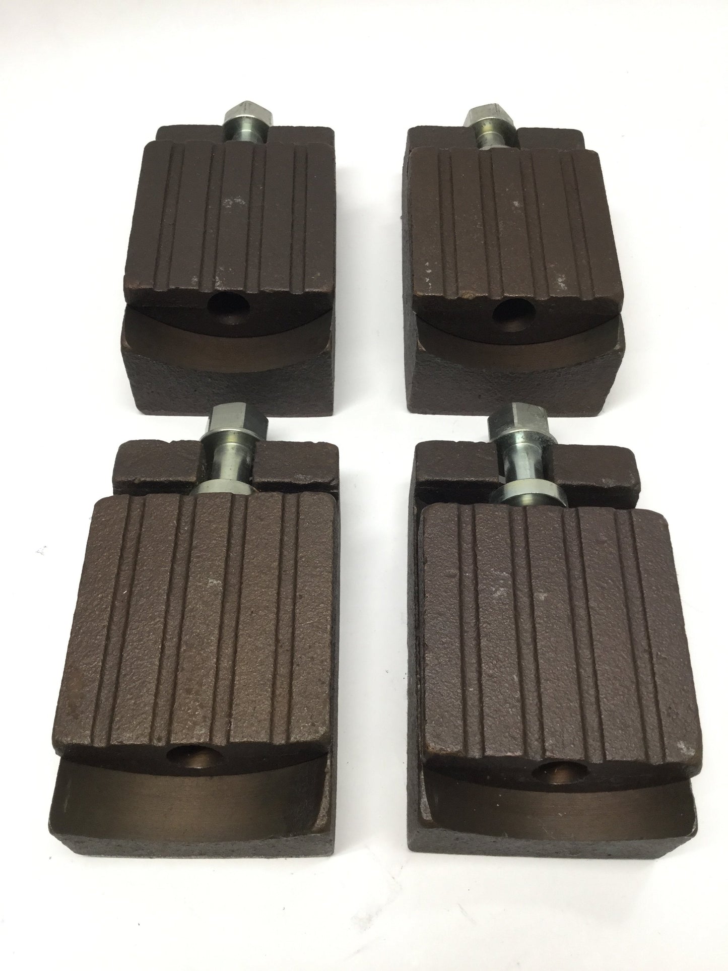 Used Lot of 4 JD1-1 Machine Leveling Wedge Jack Blocks 10mm Rise, 3.5" x 6" x 2.25"