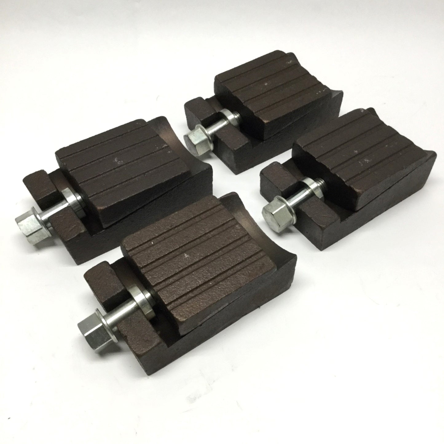 Used Lot of 4 JD1-1 Machine Leveling Wedge Jack Blocks 10mm Rise, 3.5" x 6" x 2.25"