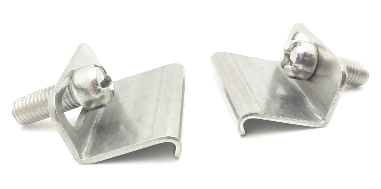 Used Hoffman Nvent AL18 Clamp Kit For Enclosure/Junction Box 304, Stainless Steel