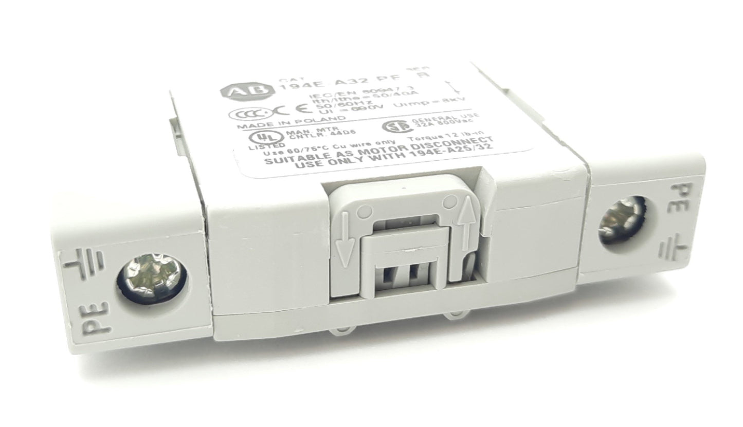 New Lot of 2 Allen Bradley 194E-A32-PE Auxiliary Earthing Grounding Terminal 690V