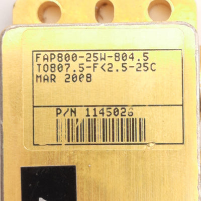 Used Coherent 1145026 FAP800-25W-804.5TO807.5-F 2.5-25C Laser Diode, 25W Output