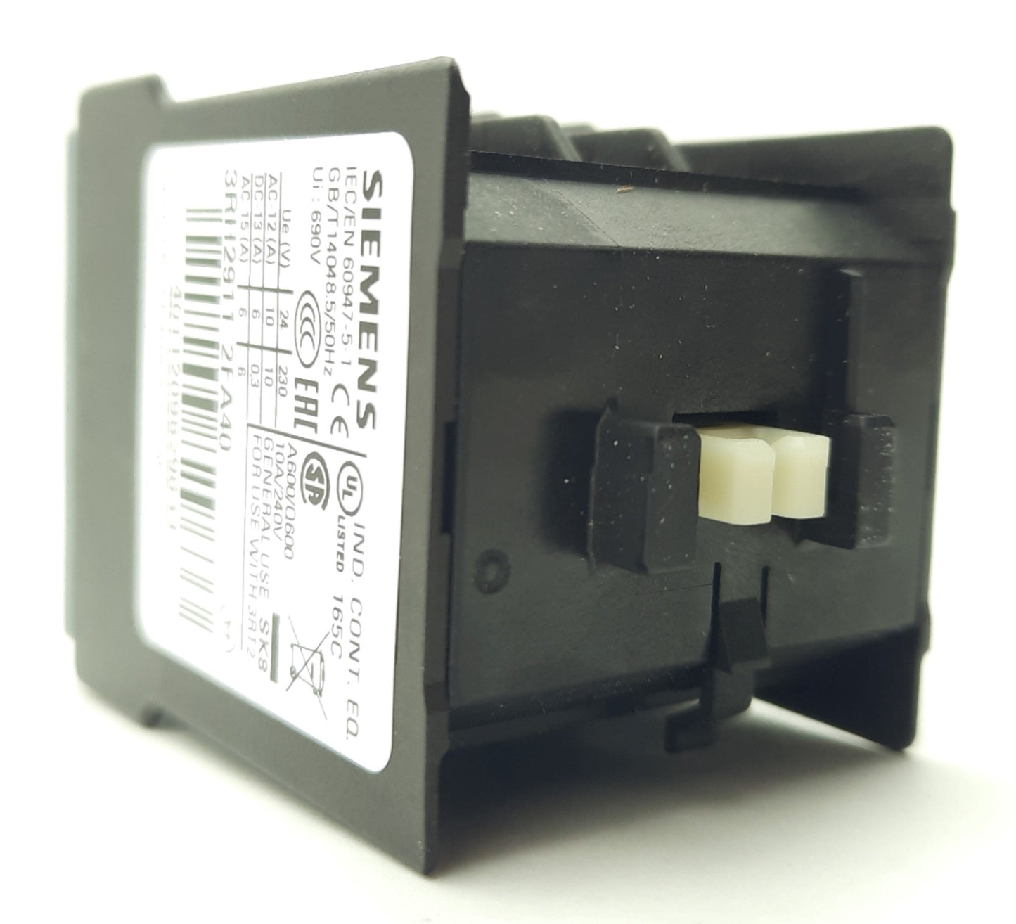 New Siemens 3RH2911-2FA40 Auxiliary Contact Block 240V 10A 4PST N.O