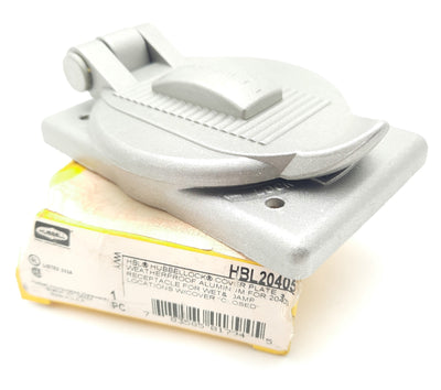 New Hoffman HBL20405 Water Proof Wallplate Lift Cover Plate, Aluminum