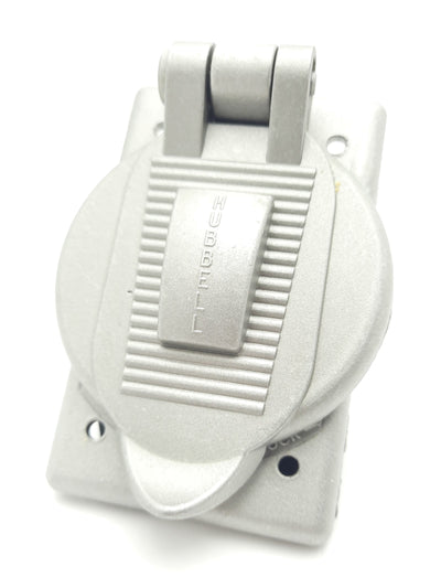 New Hoffman HBL20405 Water Proof Wallplate Lift Cover Plate, Aluminum