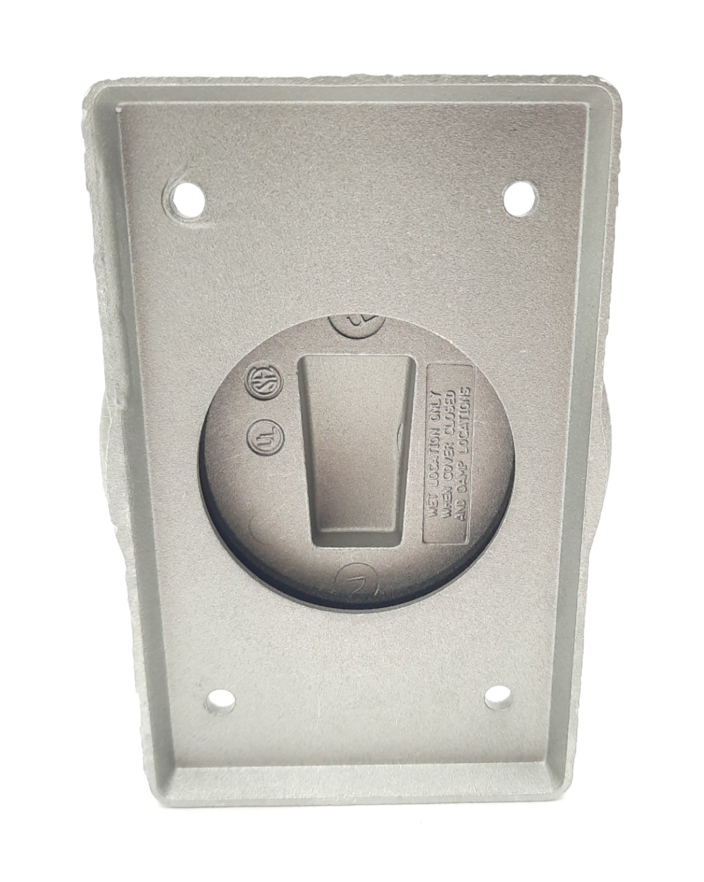 New Hoffman HBL20405 Water Proof Wallplate Lift Cover Plate, Aluminum