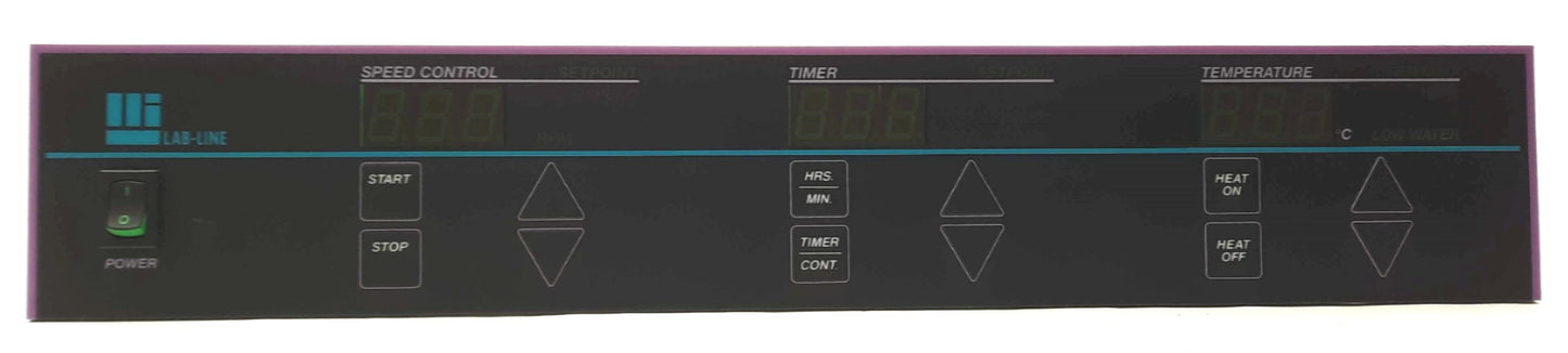 Used Lab-Line 016-674-01 Front Control Panel/LCD's, from 4628CC Shaking Incubator