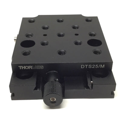 Used Thorlabs DTS25/M Dovetail Linear Translation Stage, 25mm Travel, 68mm x 75mm