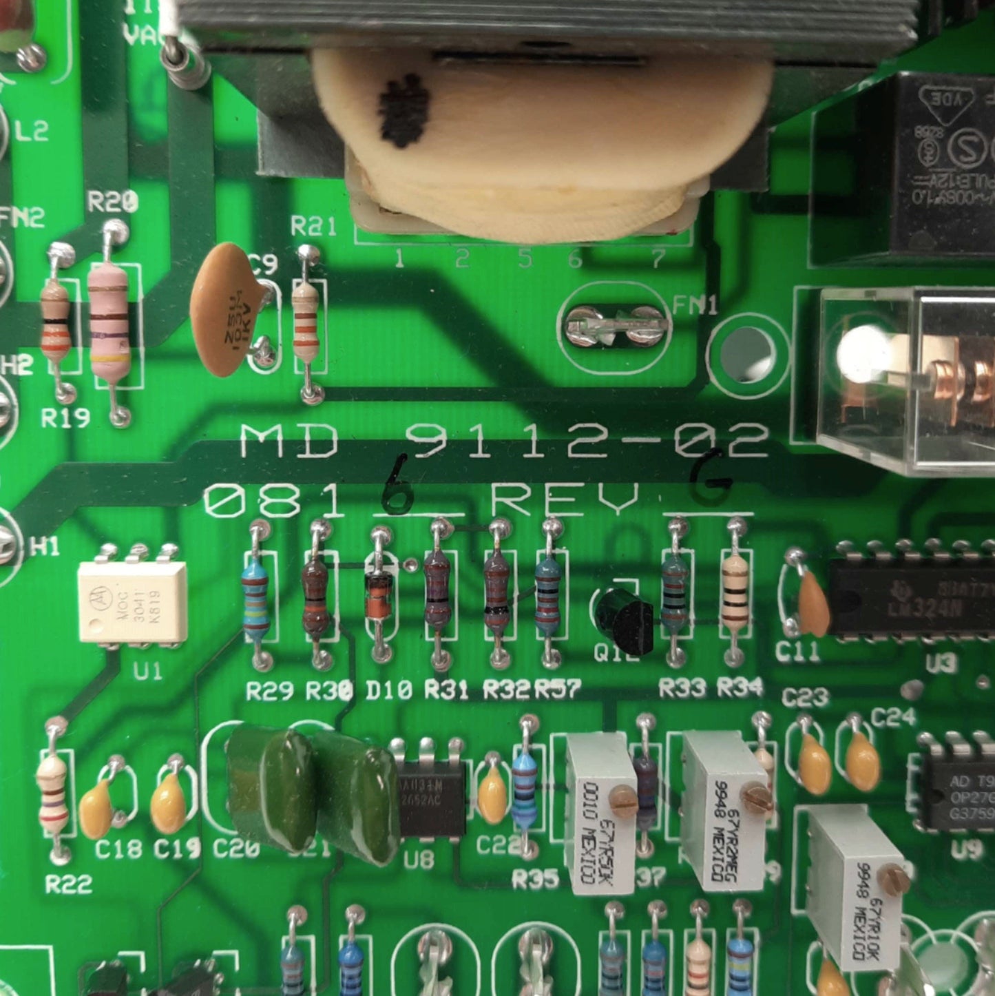 Used Lab-Line MD 9112-02-0816 Control Board, from 4628CC Shaking Incubator