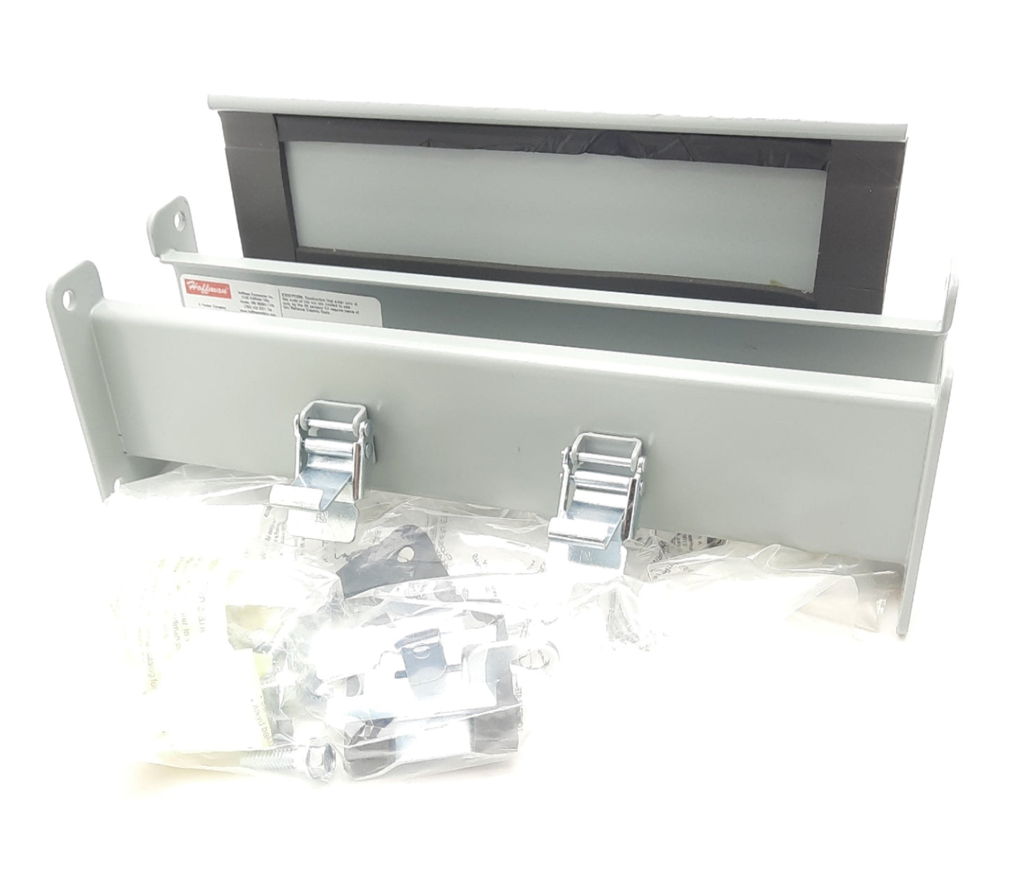 New Hoffman F22L12 Straight Section Lay in Hinged Cover Wireway 2.5 x 2.5"