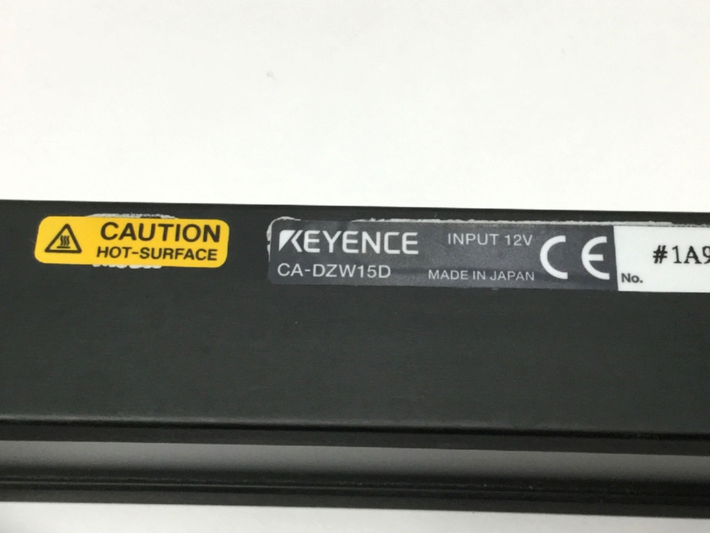 Used Keyence CA-DZW15D White Diffuse LED Light for Line Scan Cameras, 150mm, 12VDC