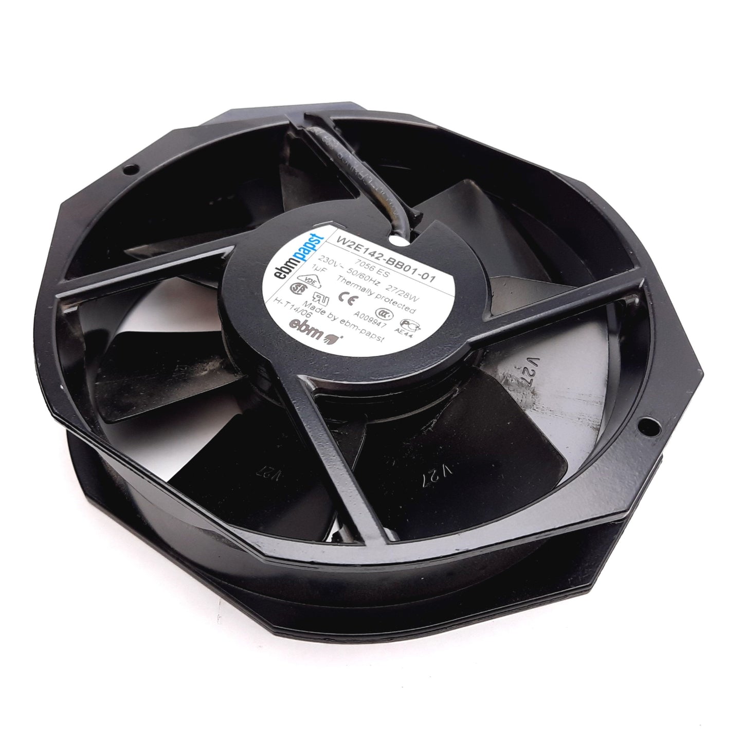 Used EBM Papst W2E142-BB01-01 AC Axial Fan, 230VAC, 230CFM, 3500RPM, 57dBA
