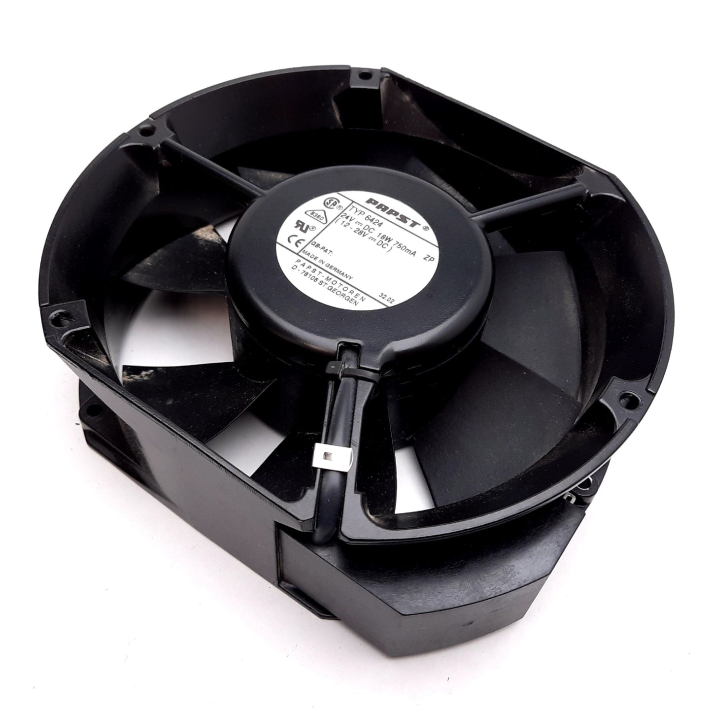 Used EBM Papst 6424 Axial Fan, Voltage: 24VDC, Flow: 241CFM, Speed: 3400RPM