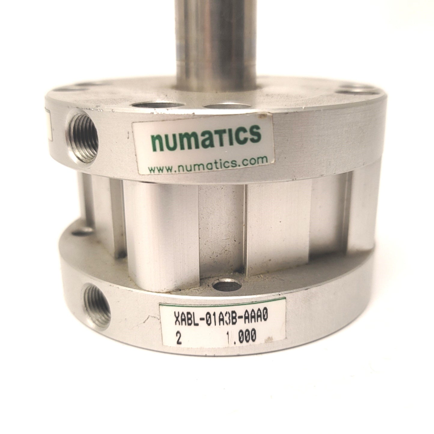 Used Numatics XABL-01A3B-AAA0 Compact Pneumatic Cylinder 2" Bore, 1" Stroke, 1/8"NPT