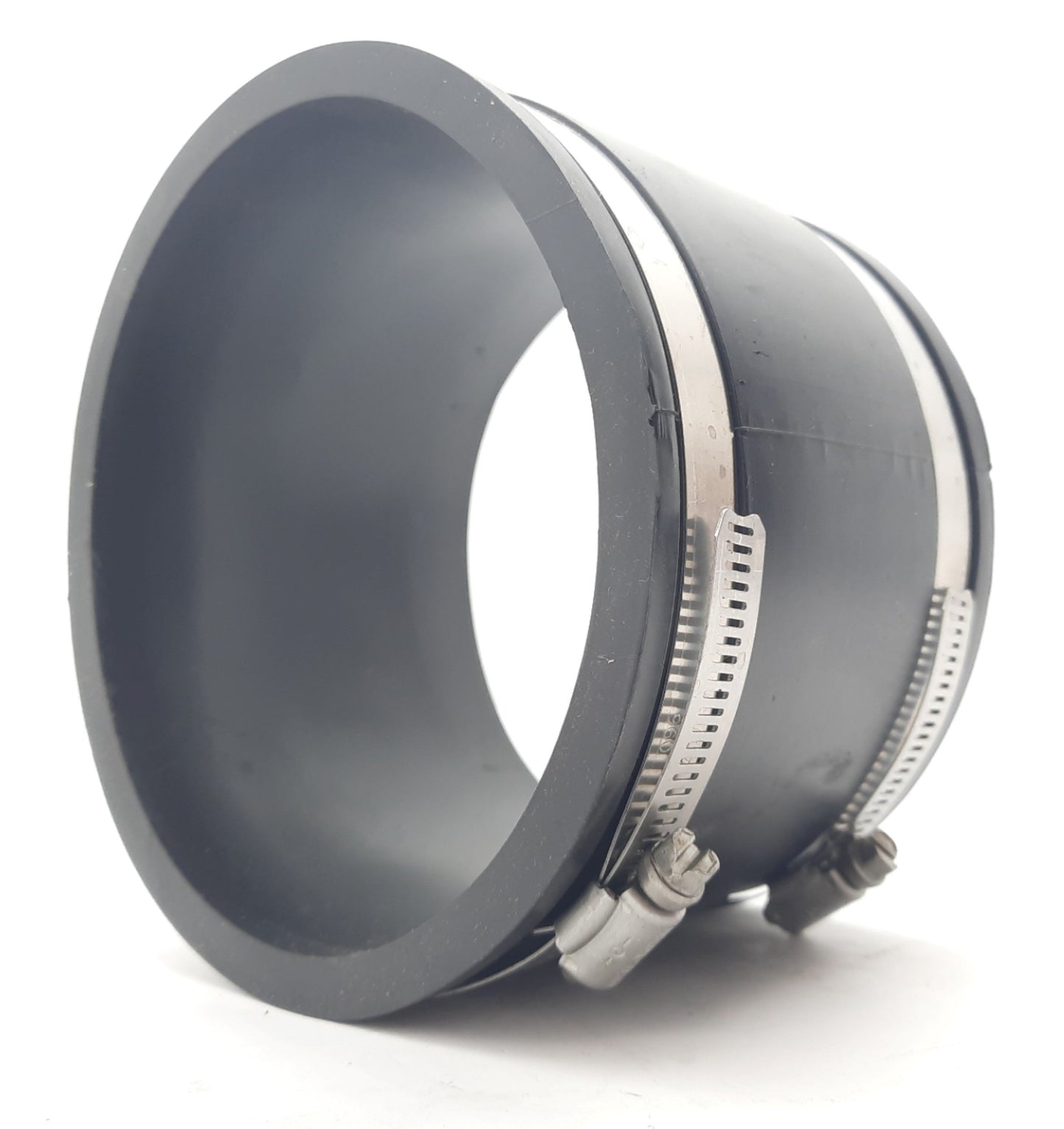 New Lot of 2 Fernco 1001-44 Flexible PVC Pipe Coupling 4" Clay to 4" Clay