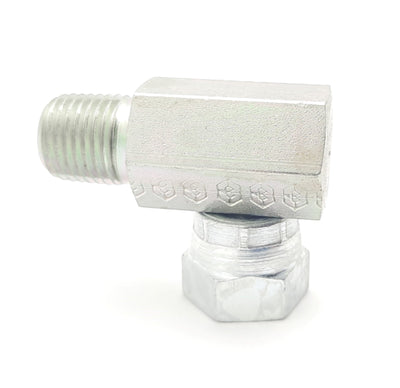 New Lot of 5 Alemite 1001-44 90 Degree Union Swivel Adapter fitting 1/4" NPT F NPT M