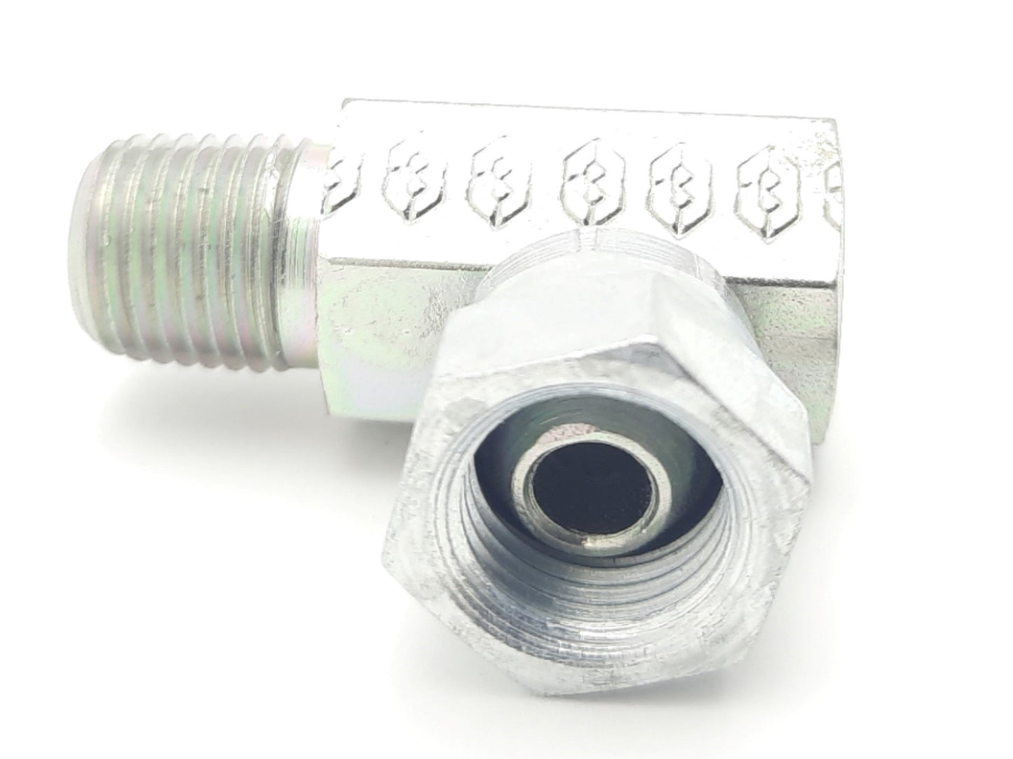 New Lot of 5 Alemite 1001-44 90 Degree Union Swivel Adapter fitting 1/4" NPT F NPT M