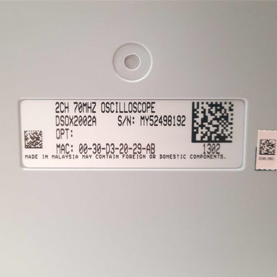 Used Agilent DSO-X 2002A Digital Oscilloscope 2-Channel 70MHz 2GSa/s LAN VGA 100-240V